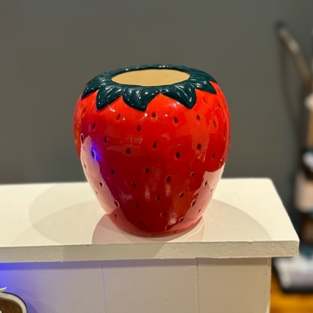 Strawberry Ceramic Planter